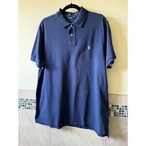 Polo by Ralph Lauren Navy Blue Cotton Polo SZ XL NWOT